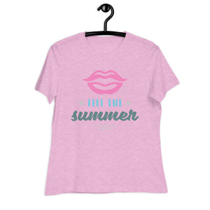 Women's Relaxed T-Shirt-  SUMMER SEASON PRINT