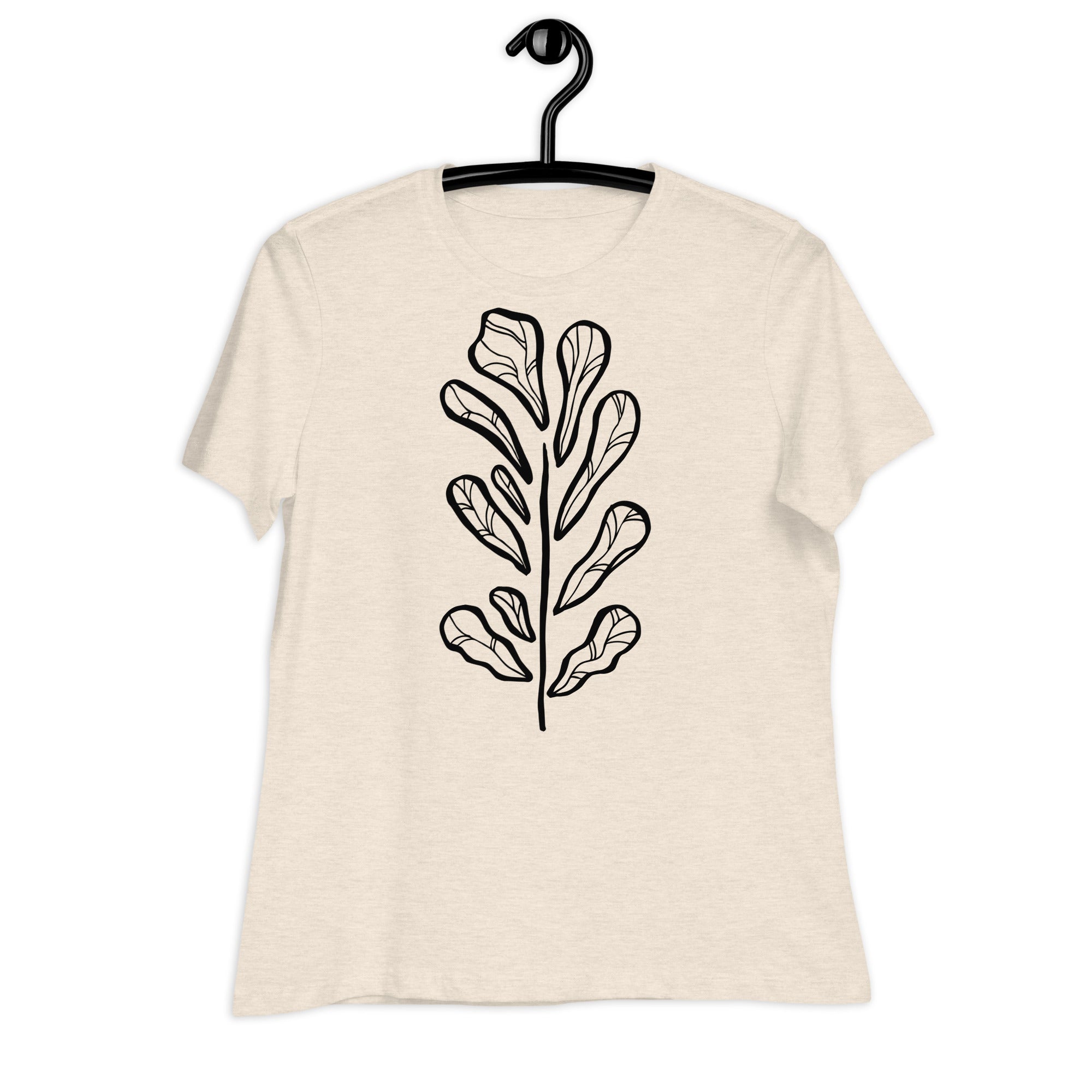 Women's Relaxed T-Shirt- Flower Print