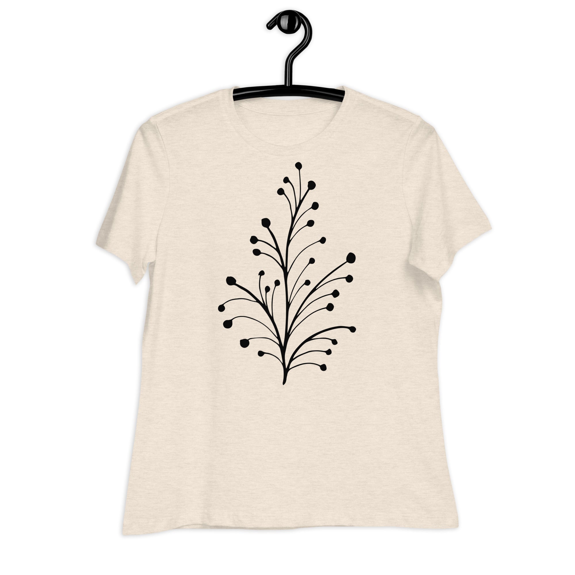 Women's Relaxed T-Shirt- Flower Print