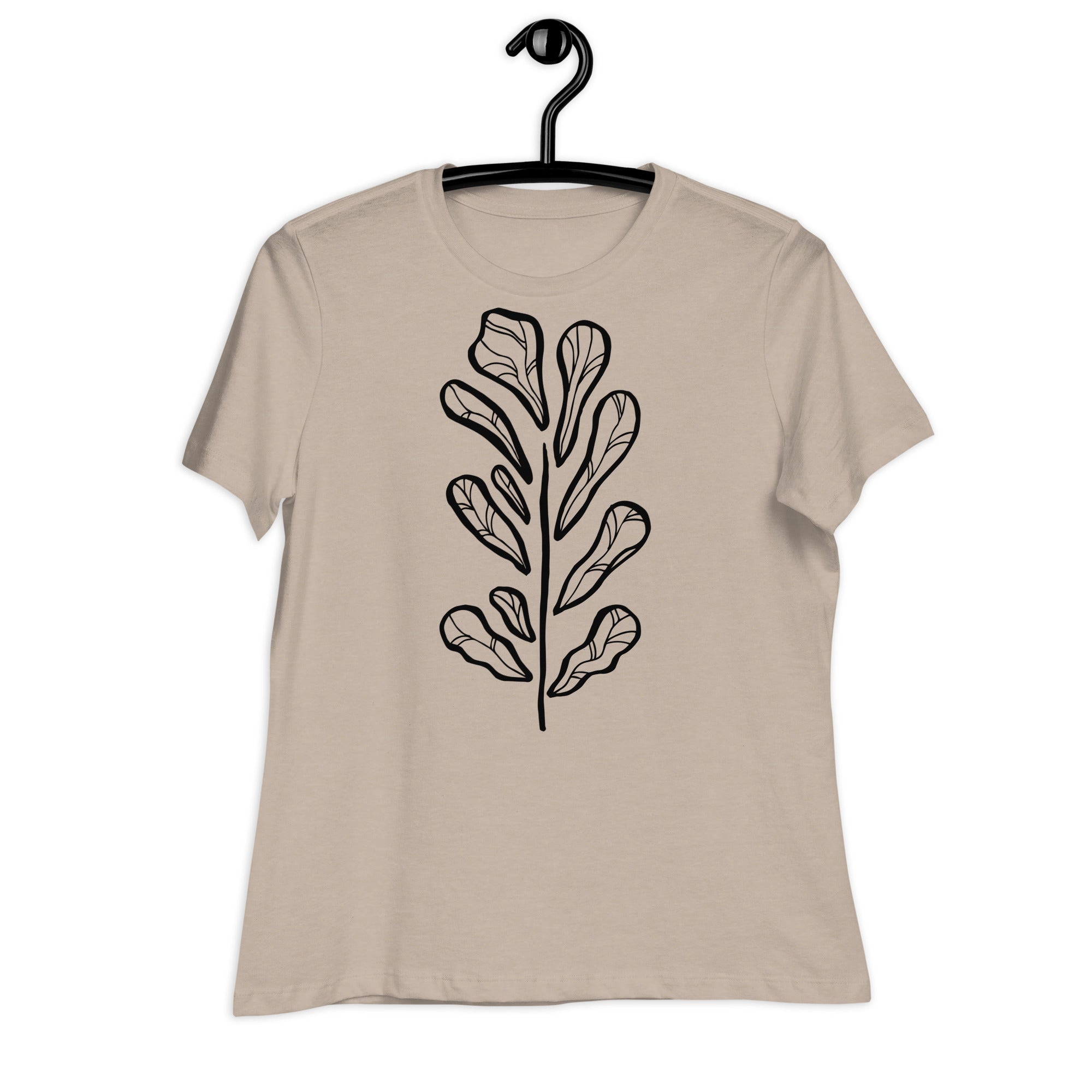 Women's Relaxed T-Shirt- Flower Print