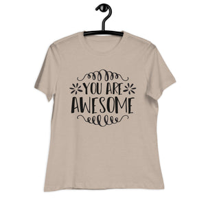 Women's Relaxed T-Shirt- Motivational Quote print