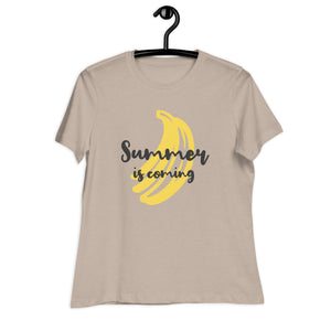 Women's Relaxed T-Shirt- Seasonal Summer Print