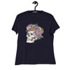 Women's Relaxed T-Shirt- Skull Print