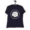 Women's Relaxed T-Shirt- Flower Print