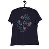 Women's Relaxed T-Shirt- Flower Print