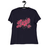 Women's Relaxed T-Shirt- Flower Print