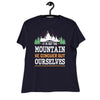 Women's Relaxed T-Shirt- Mountain Climber Print