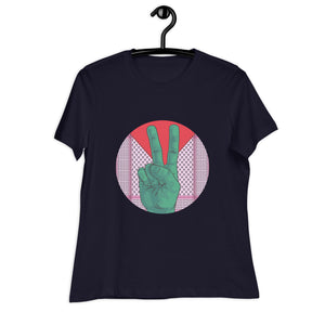 Women's Relaxed T-Shirt- Peace Sign