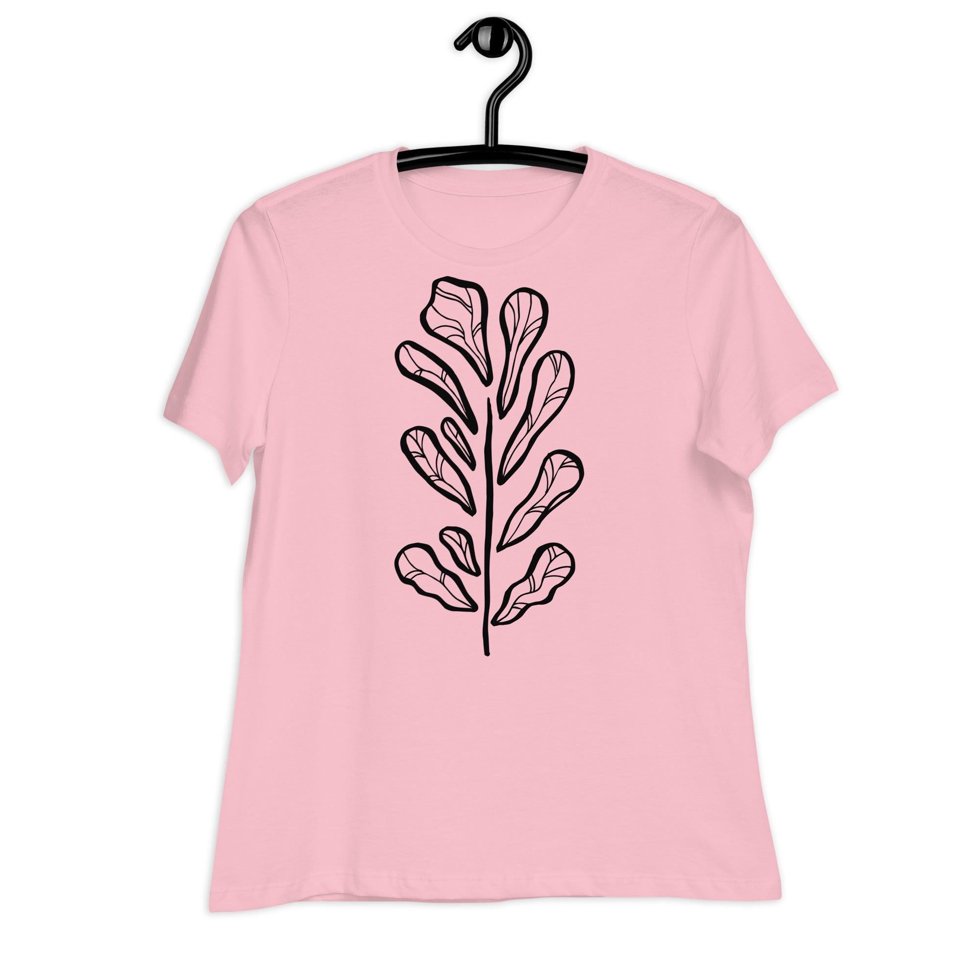 Women's Relaxed T-Shirt- Flower Print