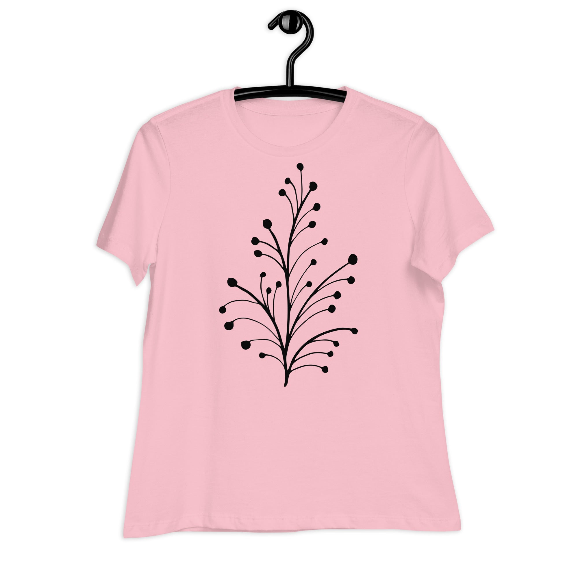 Women's Relaxed T-Shirt- Flower Print