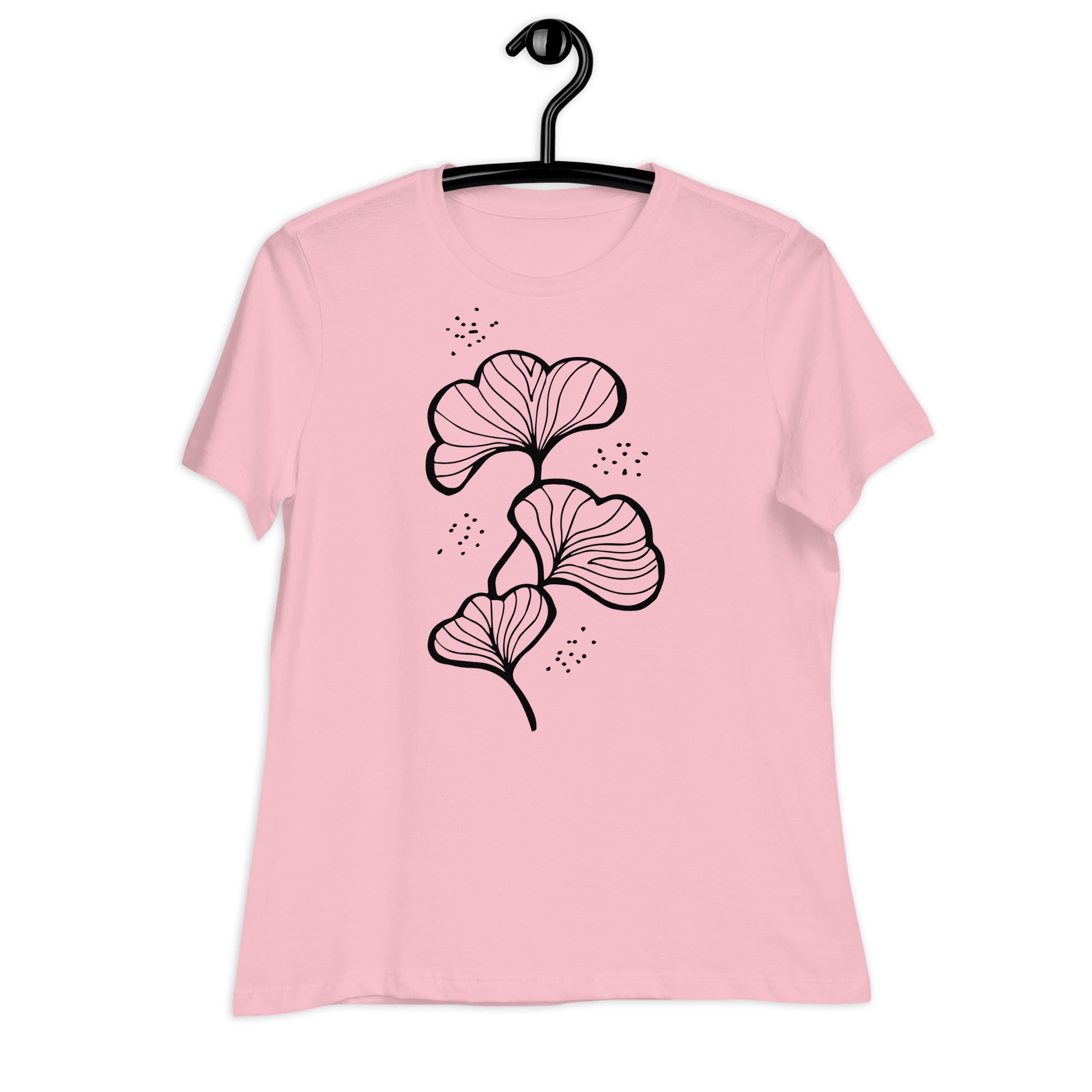 Women's Relaxed T-Shirt- Flower Print