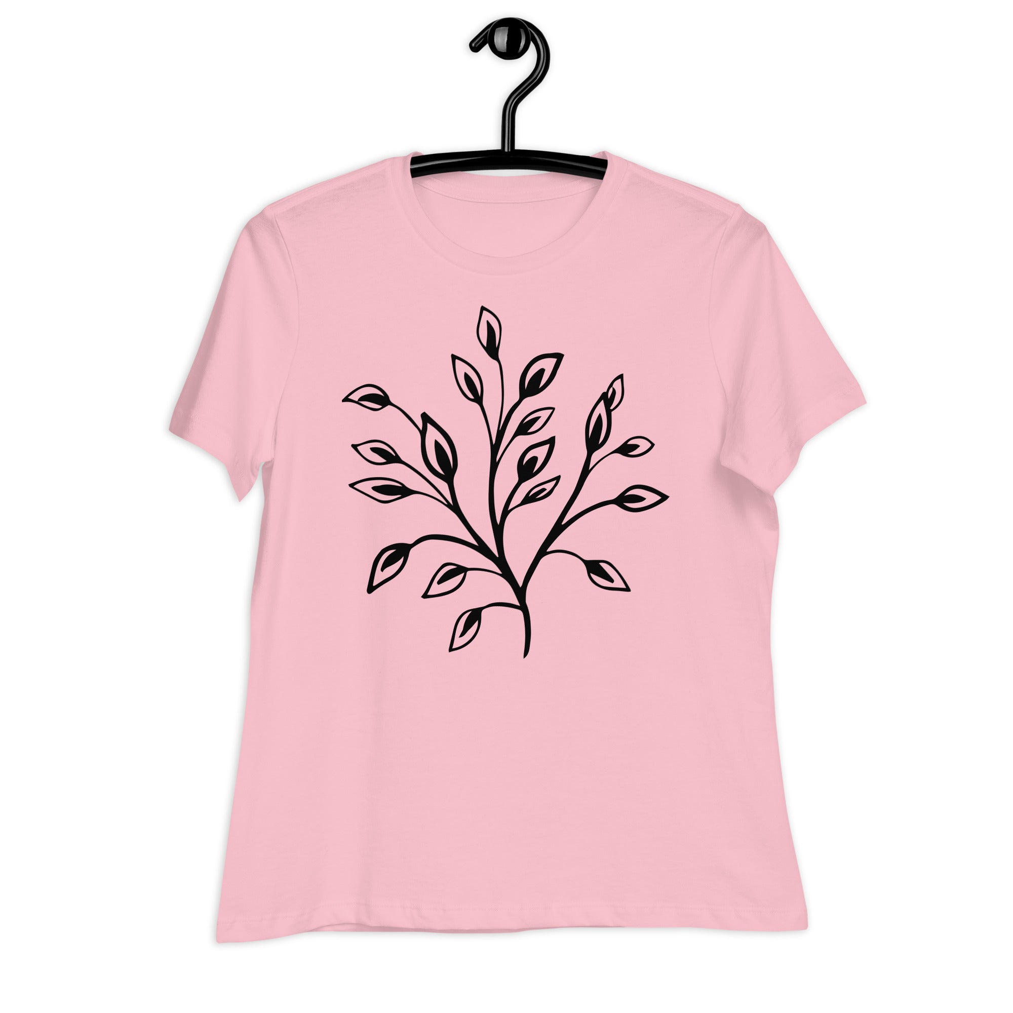 Women's Relaxed T-Shirt- Flower Print