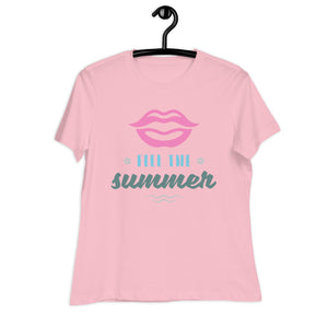 Women's Relaxed T-Shirt-  SUMMER SEASON PRINT