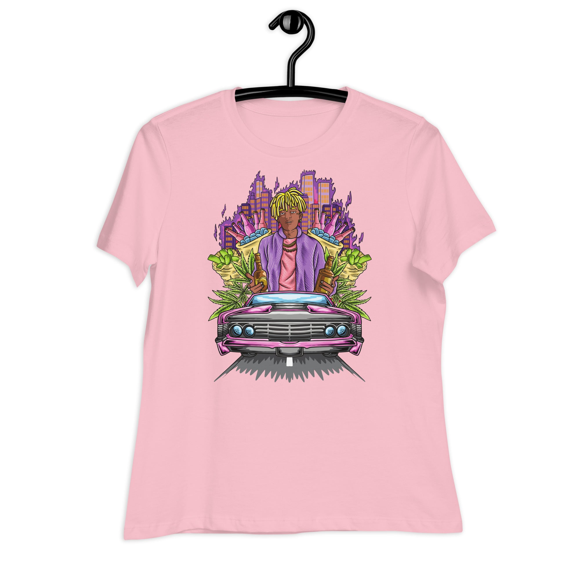 Women's Relaxed T-Shirt- Car art print