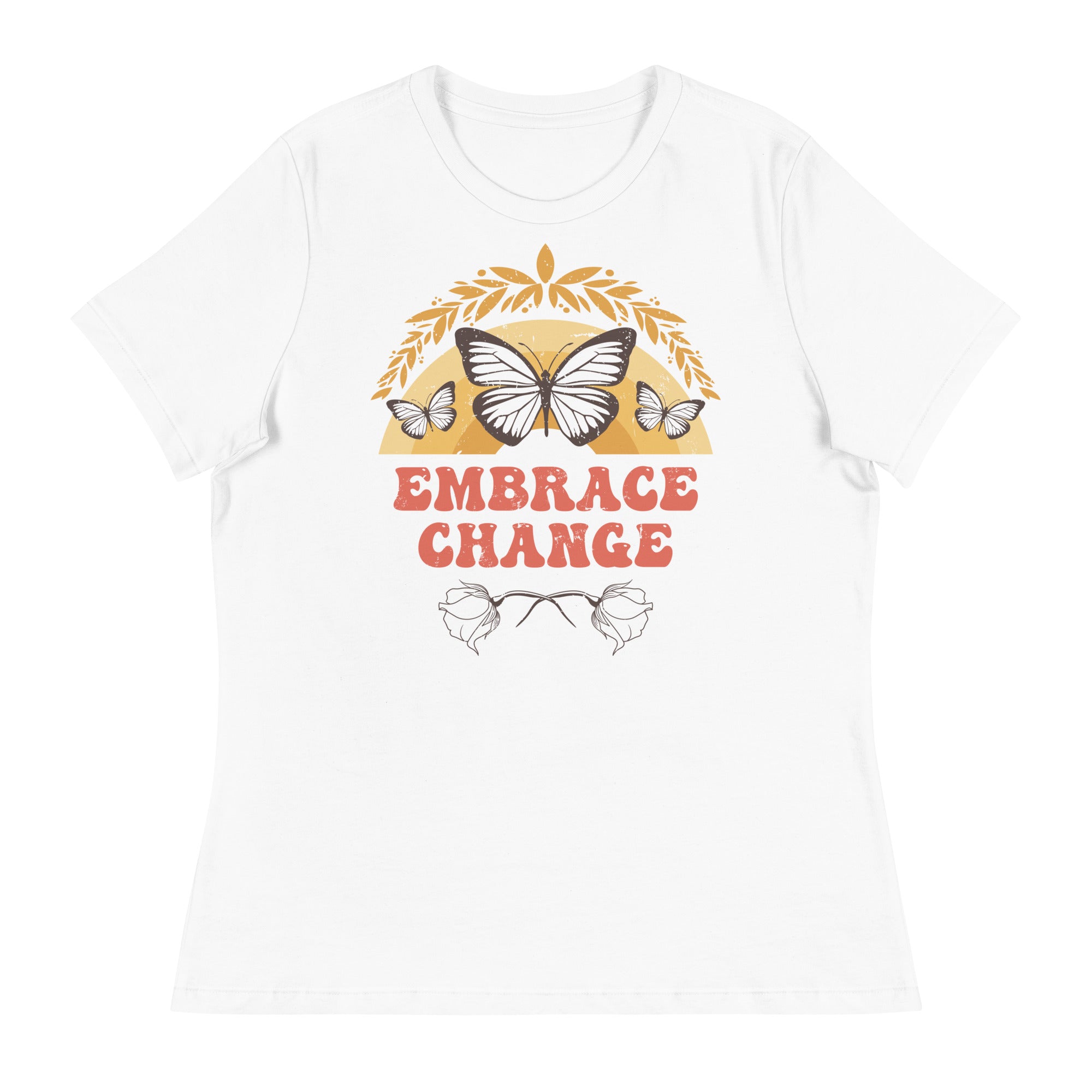 Women's Relaxed T-Shirt- Butterfly