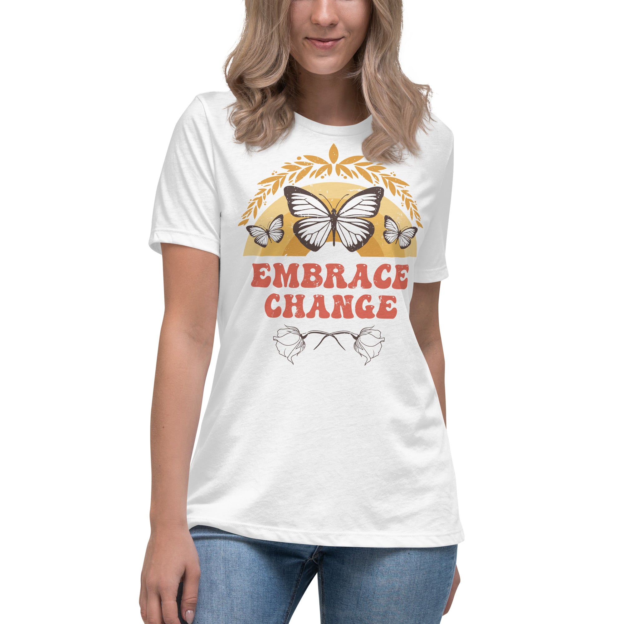 Women's Relaxed T-Shirt- Butterfly