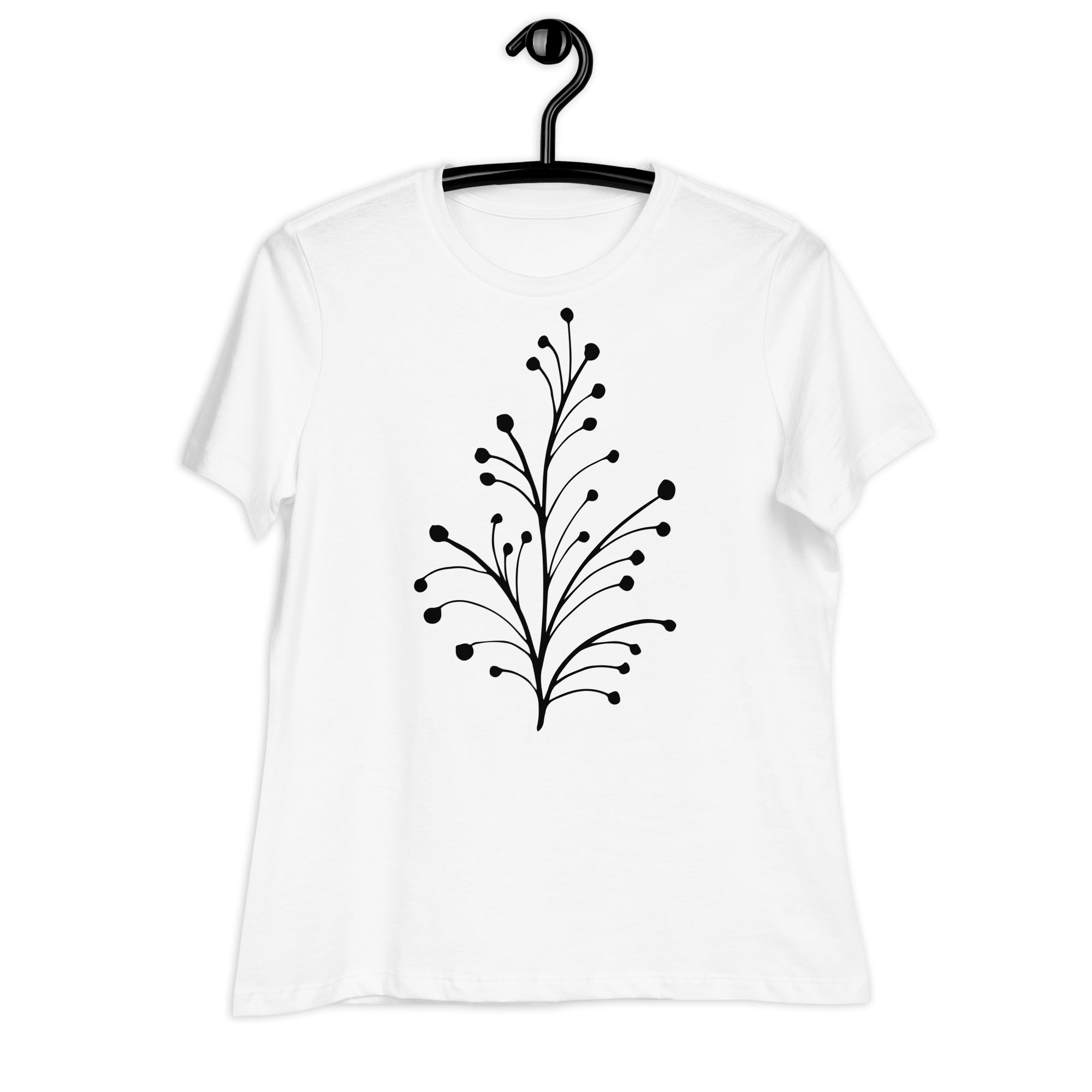 Women's Relaxed T-Shirt- Flower Print