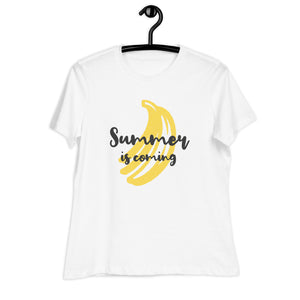 Women's Relaxed T-Shirt- Seasonal Summer Print