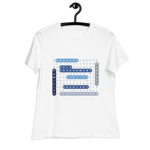 Women's Relaxed T-Shirt- Word Search Puzzles