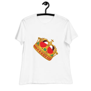 Women's Relaxed T-Shirt- Golden Crown