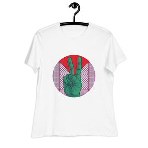 Women's Relaxed T-Shirt- Peace Sign