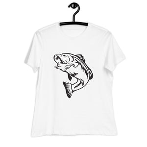 Women's Relaxed T-Shirt- Fish Print