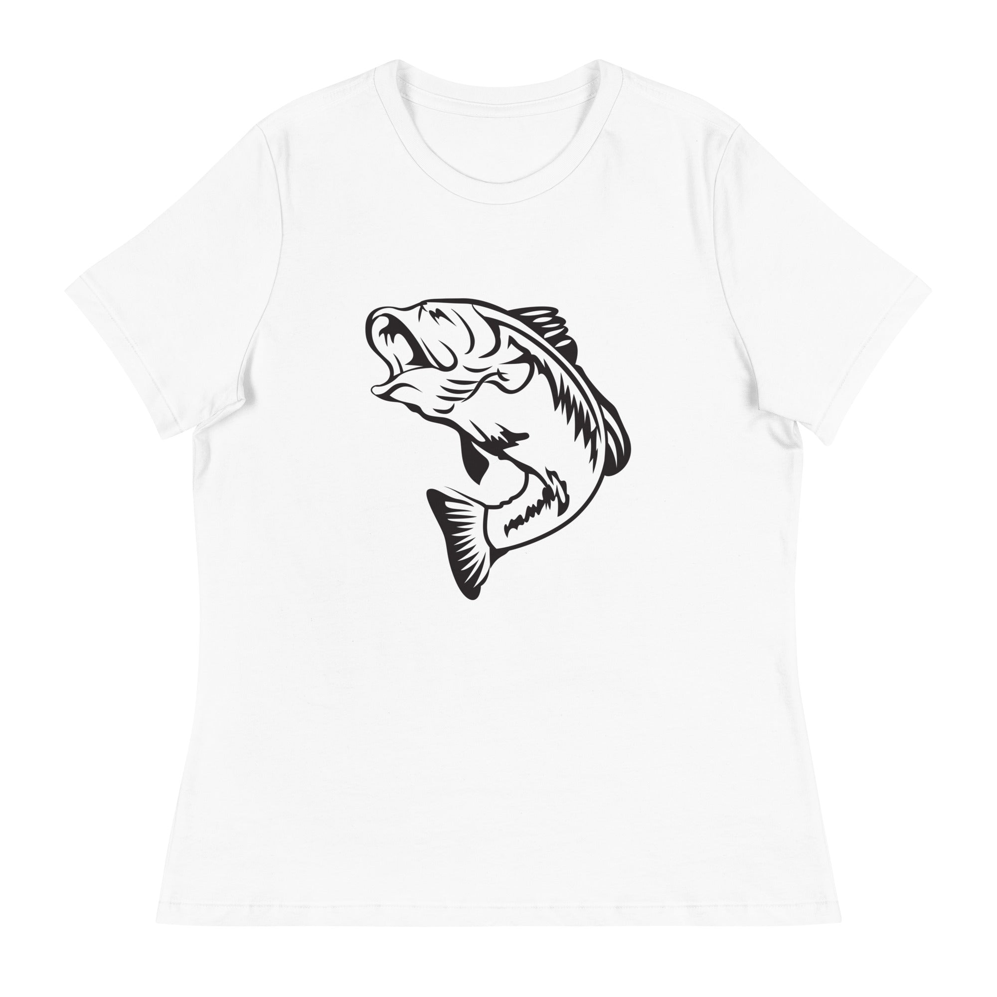 Women's Relaxed T-Shirt- Fish Print