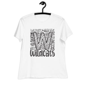 Women's Relaxed T-Shirt- Wild Cats