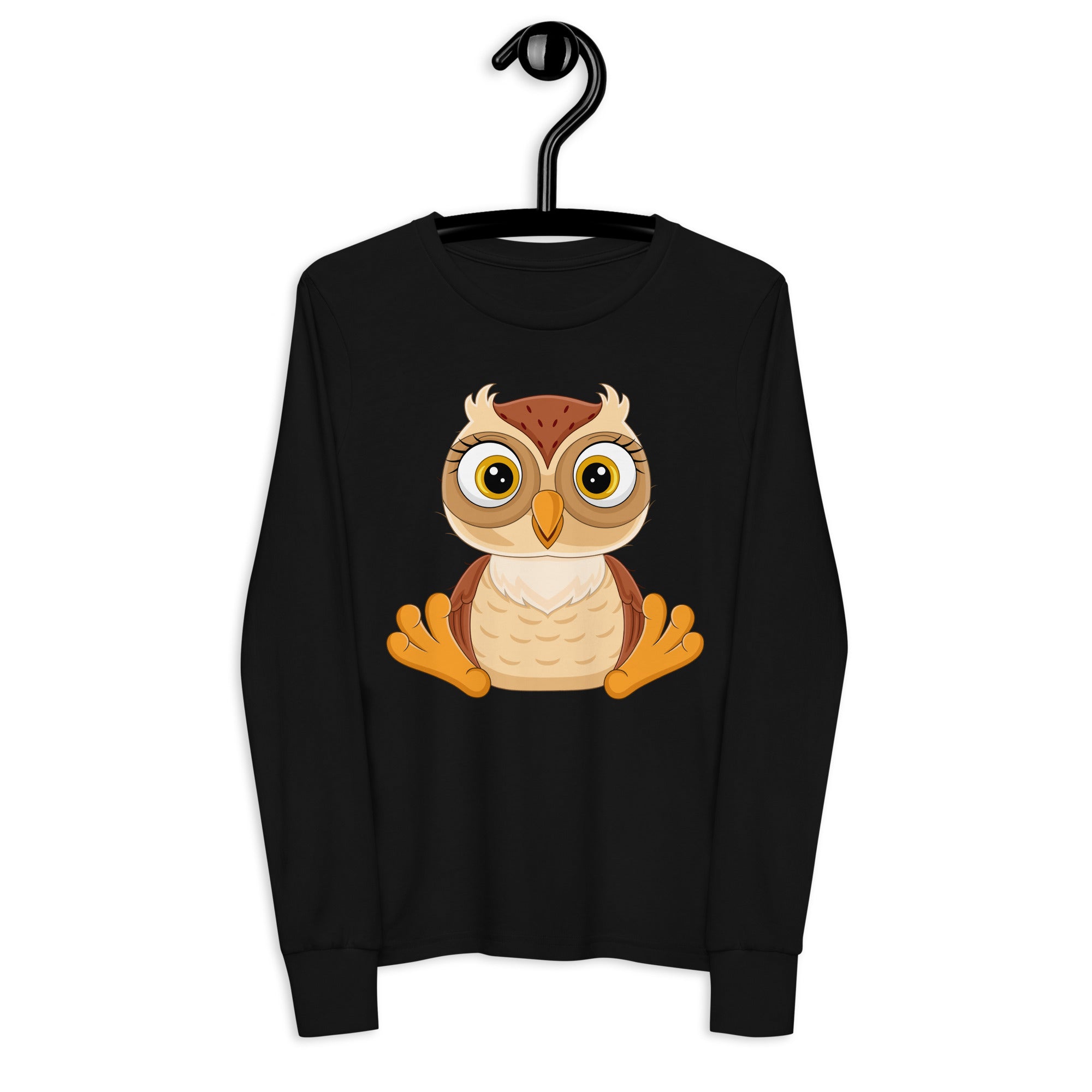 Youth long sleeve tee- Classic Cute owl print