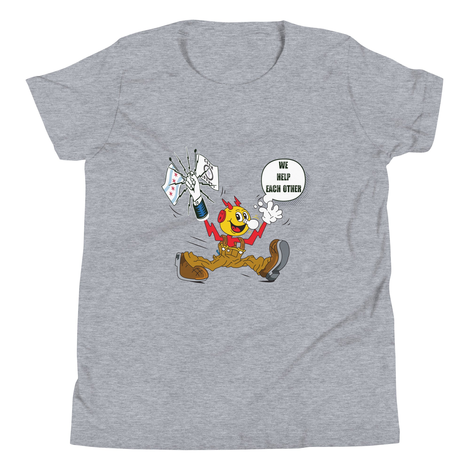 Youth Short Sleeve T-Shirt- Kilowatt emoji