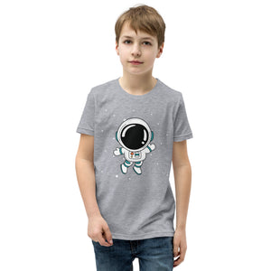 Youth Short Sleeve T-Shirt- Astronaut cartoon print