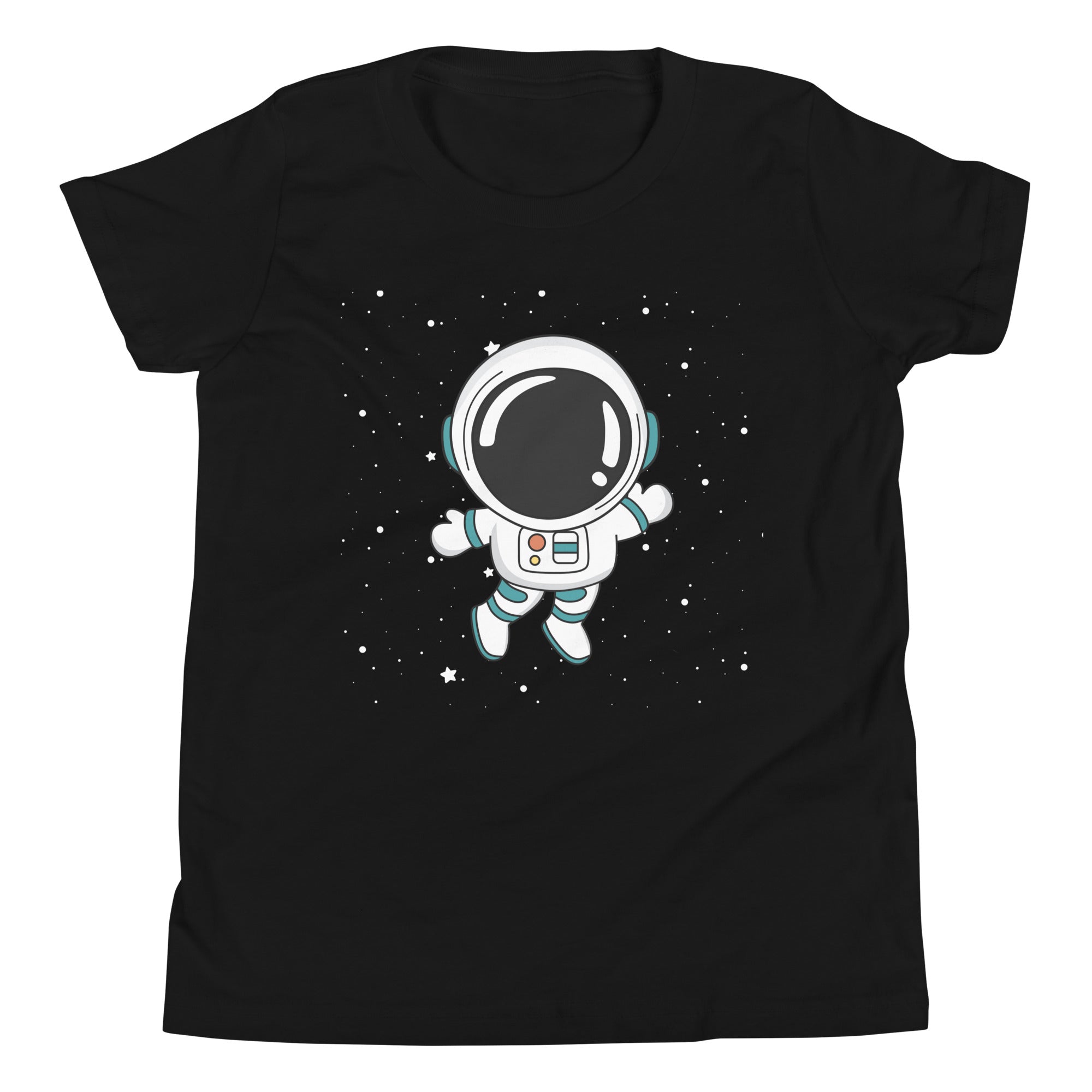 Youth Short Sleeve T-Shirt- Astronaut cartoon print