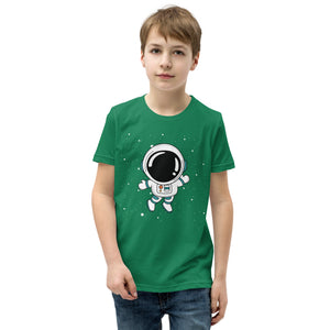 Youth Short Sleeve T-Shirt- Astronaut cartoon print