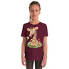 Youth Short Sleeve T-Shirt- Classic Giraffe Cartoon print