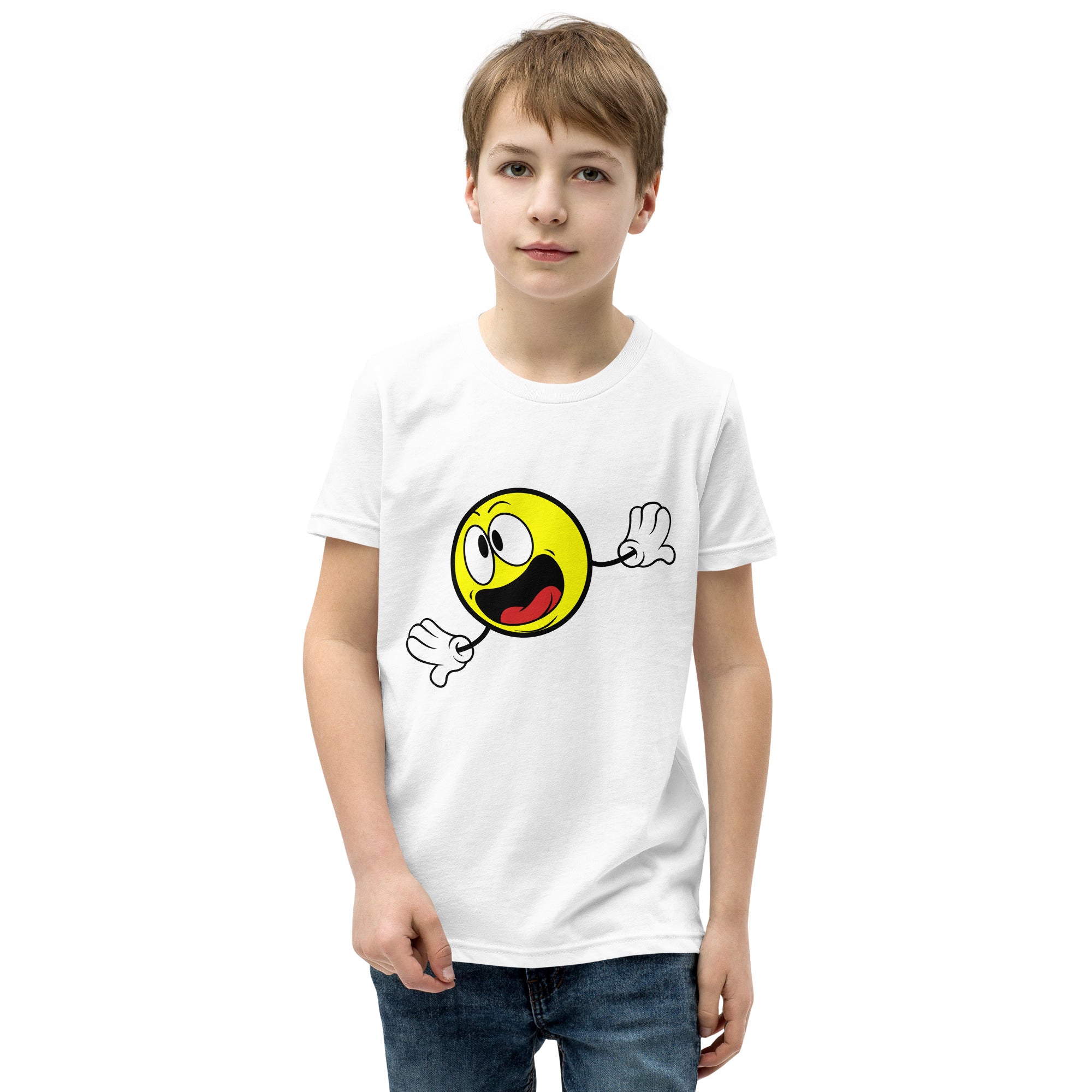 Youth Short Sleeve T-Shirt- Emoji Print