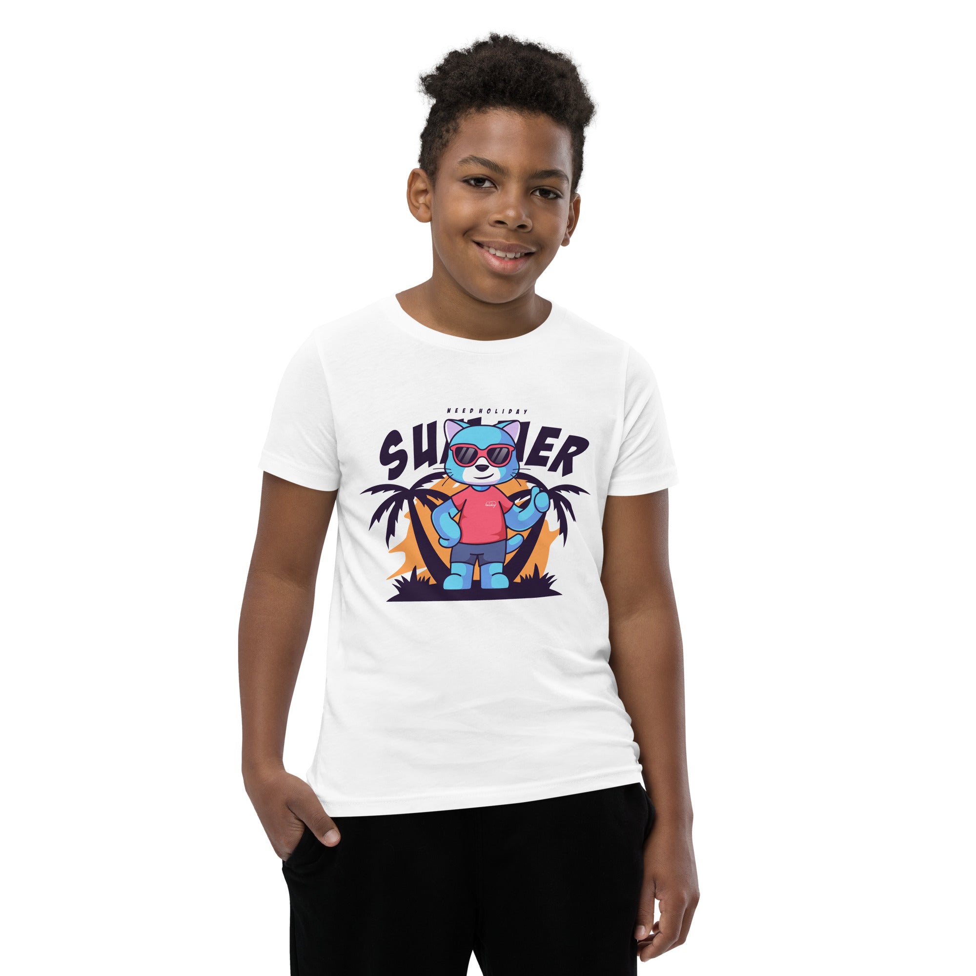 Youth Short Sleeve T-Shirt- island print